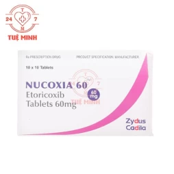 Nucoxia 60 Zydus Cadila - Thuốc giảm triệu chứng của viêm xương khớp